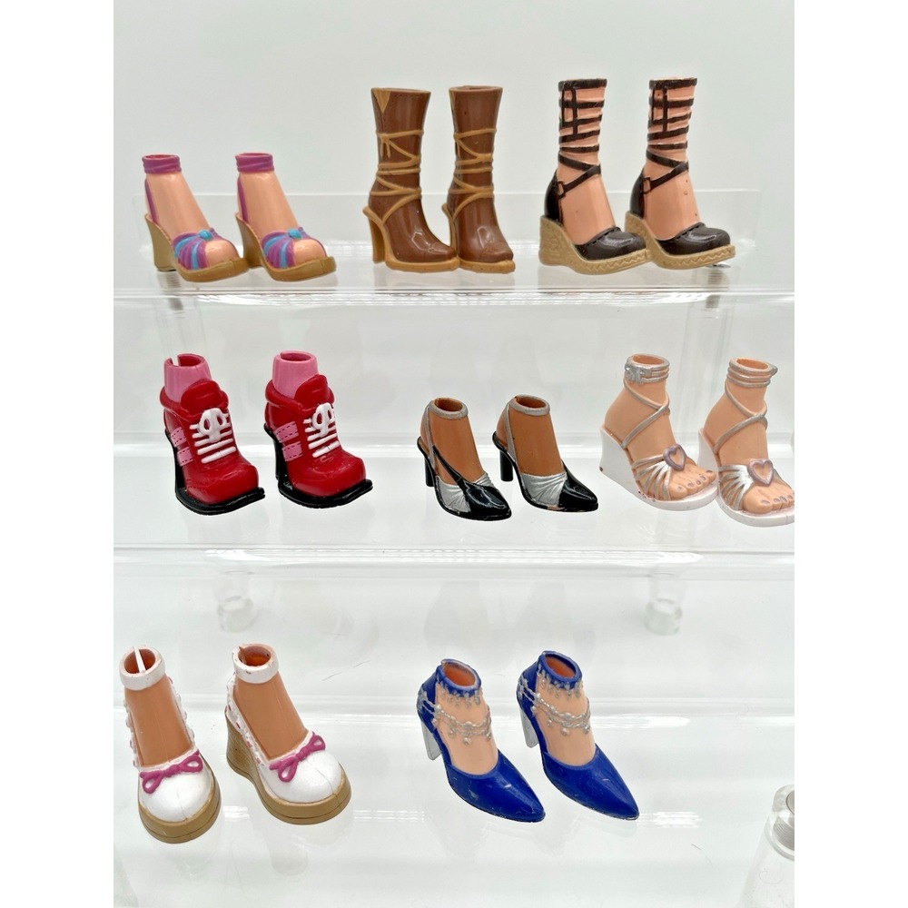 Barbie My Scene Doll Shoes Lot 8 Pairs Boots Heels Sneakers Mattel